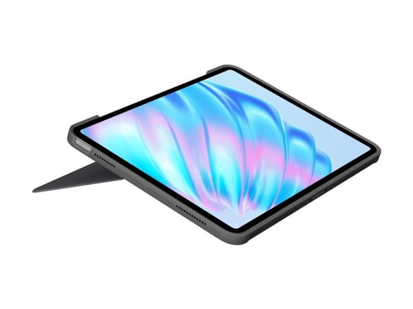 Logitech Combo Touch - Tastatur og folioveske - med styrepute - bakgrunnsbelyst - Apple Smart connector - QWERTY - Nordisk (dansk/finsk/norsk/svens...