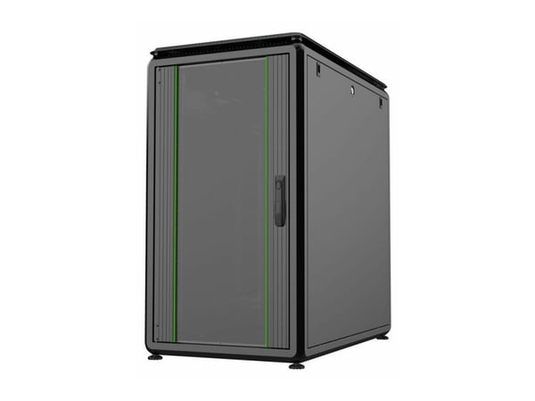 Lanview by Logon - Rack skap - 600 x 1000 mm, data line - free-standing - svart, RAL 9005 - 20U - 19"