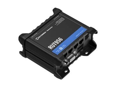 Teltonika RUT956 - Trådløs ruter - WWAN 3-portssvitsj - 4G, 2G, 3G - DIN-skinnemonterbar