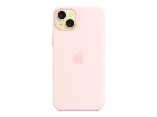 Apple iPhone 15 Plus:n MagSafe-silikonikuori - vaaleanpunainen, Suojus, Apple, iPhone 15 Plus, 17 cm (6.7"), Vaaleanpunainen
