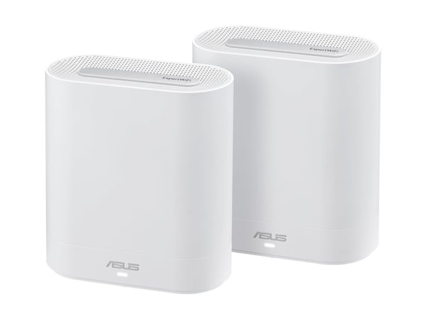 ASUS ExpertWiFi EBM68 - Wi-Fi-system - (2 rutere) 1GbE - Wi-Fi 6 - Dobbeltbånd