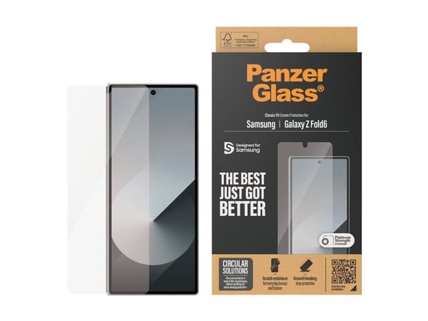 PanzerGlass - Skjermbeskyttelse for mobiltelefon - klassisk passform - glass - for Samsung Galaxy Z Fold6