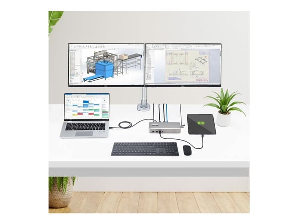 Startech USB4 Docking Station, USB-C 40Gbps, Dual Video HDMI, Up to 2x 4K 60Hz 4:4:4 (RGB) or 2x 4K 120Hz 4:2:2, Multi-Monitor Dock, 6x USB, 2.5GbE...