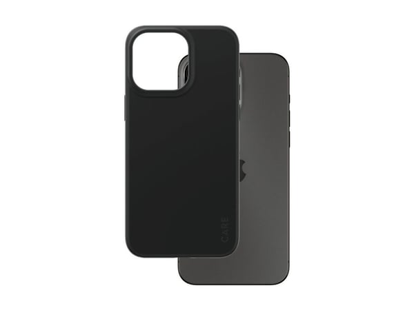 CARE by PanzerGlass - Bagsidecover til mobiltelefon - termoplastisk polyuretan (TPU) - sort - for Apple iPhone 15 Pro Max