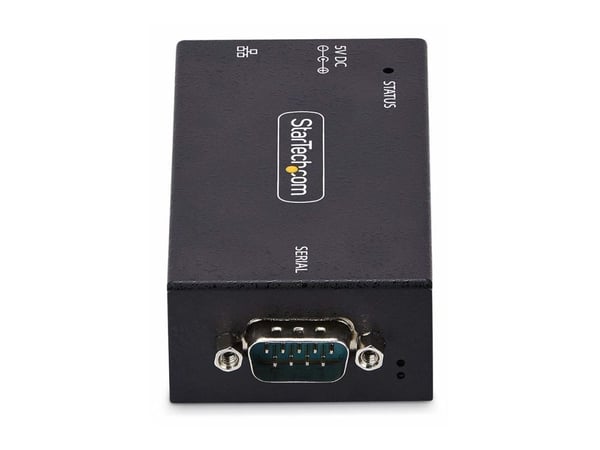 Startech Serial to Ethernet Adapter, IP LAN to RS232 DB9 Converter - Enhetsserver - 100Mb LAN, RS-232 - vegg- / DIN-skinnemonterbar - TAA-samsvar