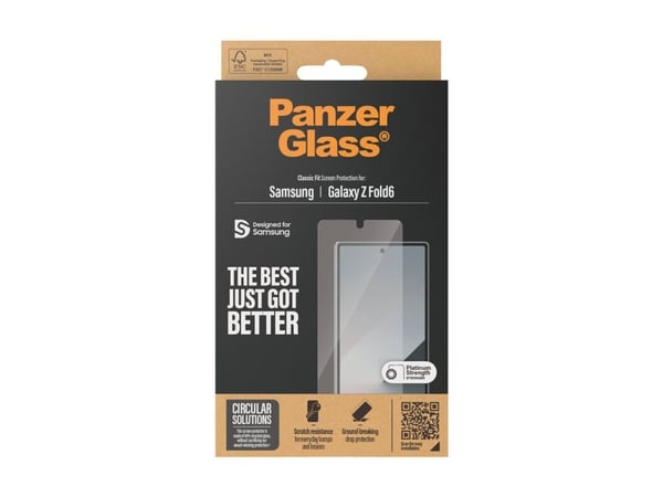 PanzerGlass - Skjermbeskyttelse for mobiltelefon - klassisk passform - glass - for Samsung Galaxy Z Fold6