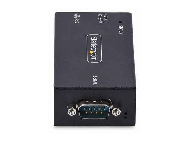 Startech Serial to Ethernet Adapter, IP LAN to RS232 DB9 Converter - Enhetsserver - PoE - 100Mb LAN, RS-232 - vegg- / DIN-skinnemonterbar - TAA-sam...