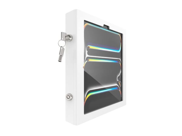 Compulocks iPad Pro M4 13" (2024), Apex Secured Enclosure Wall Mount - Innhegning - for nettbrett - sikret - låsbar - metallramme - hvit - skjermst...
