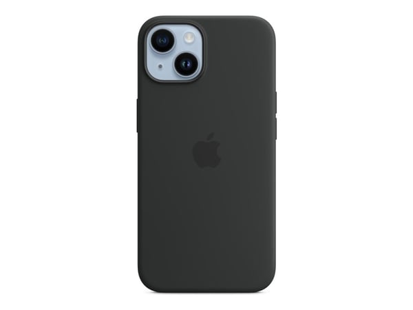 Apple - Bagsidecover til mobiltelefon - MagSafe-kompatibilitet - silikoni - midnat - for iPhone 14