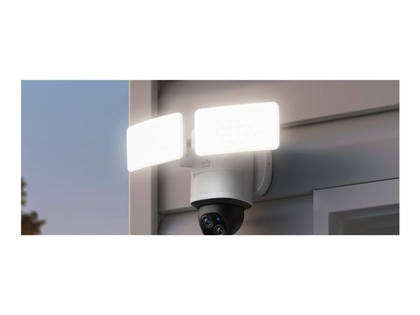 Eufy Floodlight E340 - Nettverksovervåkingskamera - panorering / tipping - utendørs - værbestandig - farge (Dag og natt) - 3K, 2K - lyd - trådløs -...