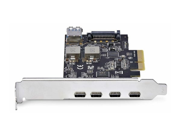 Startech 5-Port USB PCIe Card, USB 3.2 10Gbps, PCI Express Card with 4x USB-C Ports, 1x USB-A Internal Port, USB PCIe Controller Card, Windows/macO...