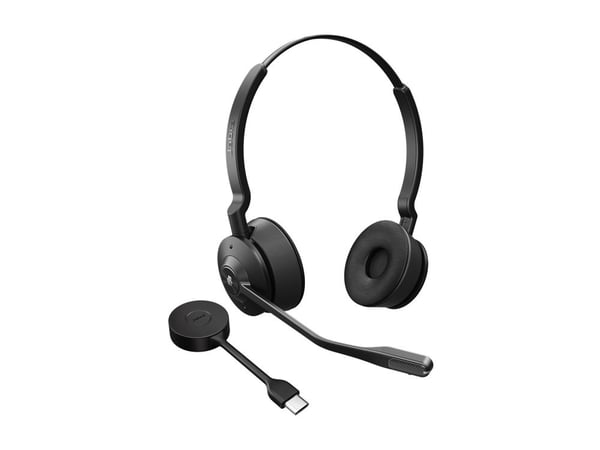 Jabra Engage 55 SE Stereo - Hodesett - on-ear - DECT - trådløs - USB-C via DECT-adapter - Certified for Microsoft Teams