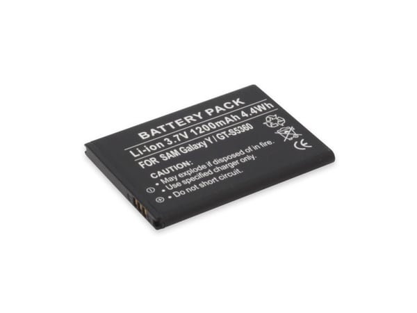 Ansmann 1420-0009, Batteri, Samsung, Sort, Lithium-Ion (Li-Ion), 1200 mAh, 3,7 V