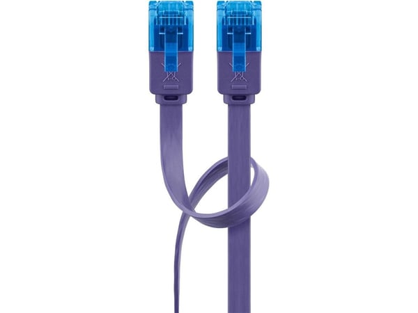 Goobay 96313, 1 m, Cat6a, U/UTP (UTP), RJ-45, RJ-45, Fiolett
