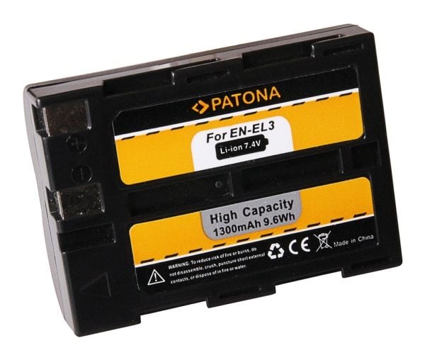 PATONA 1036, Lithium-Ion (Li-Ion), 1300 mAh, Kamera, Nikon D100, D100SLR, D50, D70, 7,4 V, 9,6 Wh