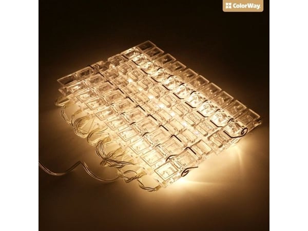 Colorway CW-LCP-20L30B, 20 lamp(or), LED, Varmvitt, 10000 h, Inomhus / utomhus, Transparent