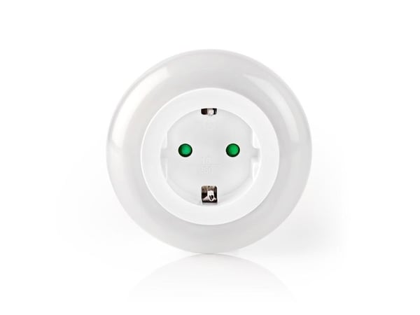 Nedis LNLGSOCK01, Pluggbart nattlys, Hvit, Grønn, Rød, Hvit, Universell, 9 ampuller, LED