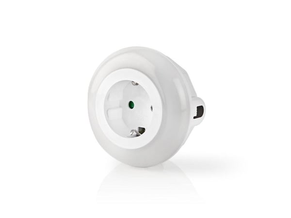 Nedis LNLGSOCK01, Pluggbart nattlys, Hvit, Grønn, Rød, Hvit, Universell, 9 ampuller, LED
