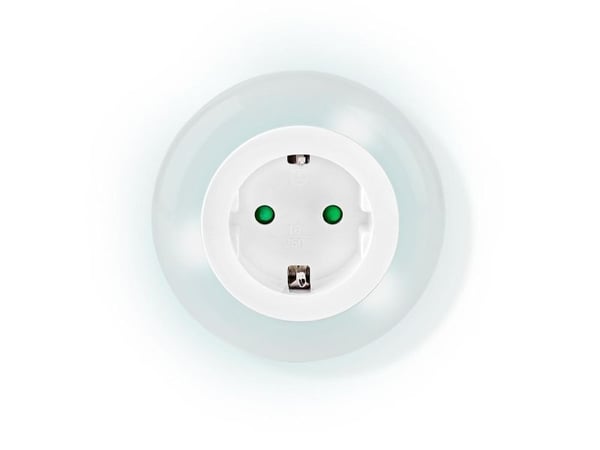 Nedis LNLGSOCK01, Pluggbart nattlys, Hvit, Grønn, Rød, Hvit, Universell, 9 ampuller, LED