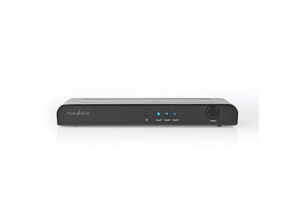 Nedis VSWI3473AT, HDMI, Antrasitt, 60 Hz, 600 MHz, 1 m, 4K Ultra HD