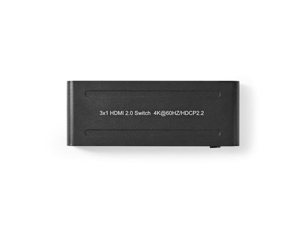 Nedis VSWI3473AT, HDMI, Antrasitt, 60 Hz, 600 MHz, 1 m, 4K Ultra HD