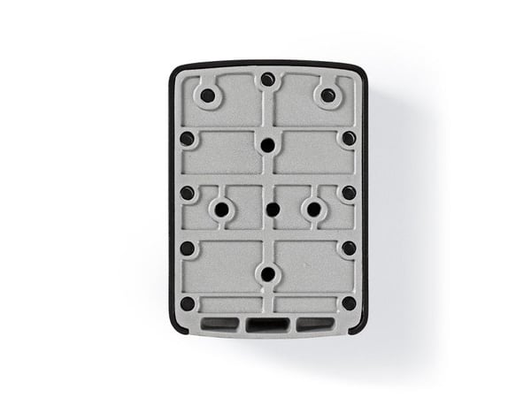 Nedis KEYCC01GY, Veggmonterbar safe, Sort, Sølv, Kombinasjonslås, Aluminium, Vegg, Nøkkel