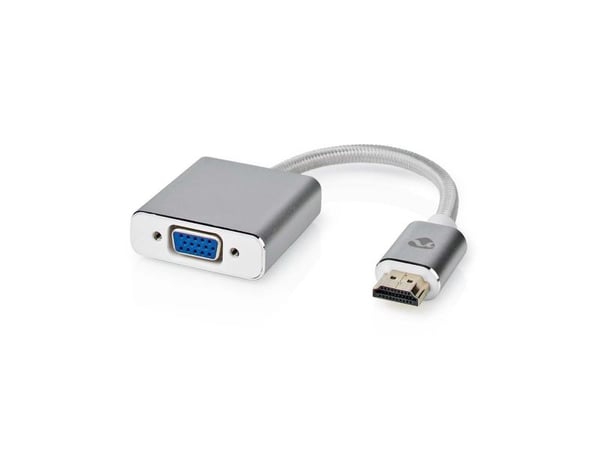Nedis CCTB34900AL02, 0,2 m, HDMI Type A (Standard), VGA (D-Sub), Hankjønn, Hunkjønn, Rett