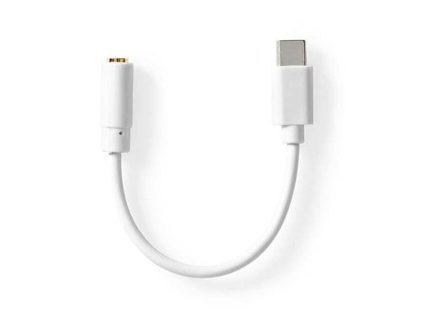 Nedis CCGB65950WT01, USB A, 3,5mm, 0,1 m, Vit