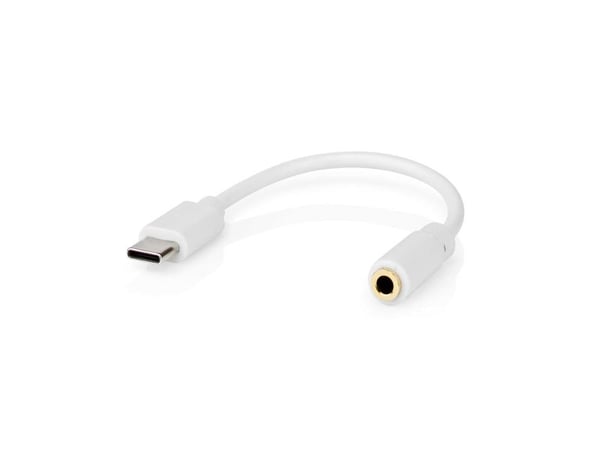 Nedis CCGB65950WT01, USB A, 3,5mm, 0,1 m, Vit