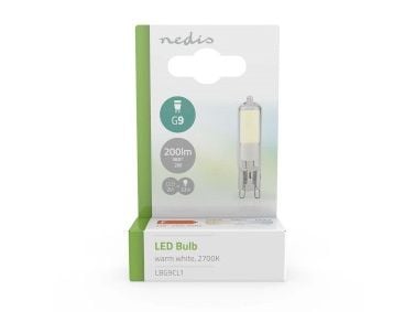 Nedis LBG9CL1, 2 W, 22 W, G9, 200 lm, 15000 timer, Varm hvit