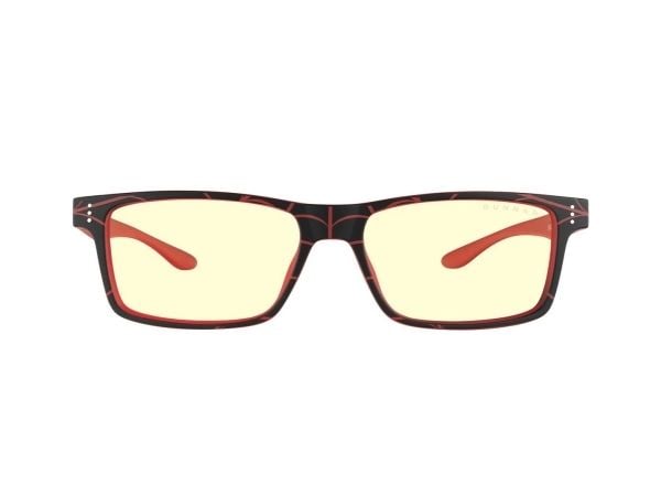 Gunnar Optiks CRU-11913, Unisex, Rektangel, Onyx, Rød, Nylon, Rav, 1 år