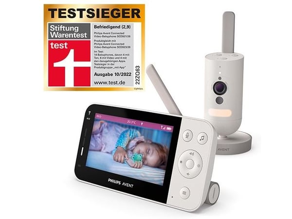 Philips AVENT SCD921 - Spedbarnsovervåkingssystem - trådløs (Wi-Fi) - 4.3" LCD - 1 kamera(er)
