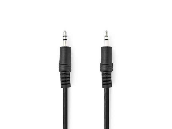 Nedis CAGL22000BK100, 3.5mm, Hankjønn, 3.5mm, Hankjønn, 10 m, Sort