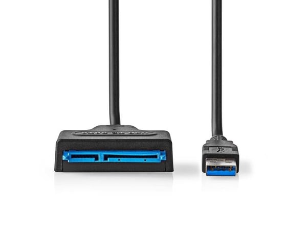 Nedis CCGB75100BK05, USB-A, SATA 22-Pin, 0,3 m, Sort