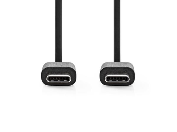 Nedis CCGL60700BK10, 1 m, USB C, USB C, USB 2.0, 0,48 Gbit/s, Sort