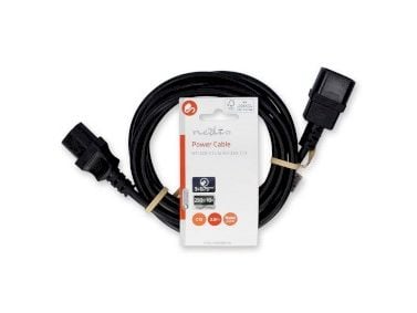 Nedis CEGL10500BK30, 2 m, C14-liitin, C13-liitin, 250 V