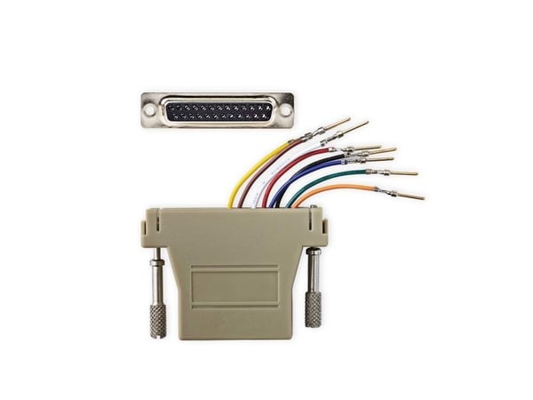 Nedis CCGB52822IV, Elfenben, DB-25, RJ-45, Hunkjønn, Hunkjønn, Rett