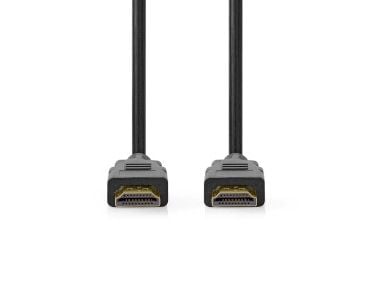 Nedis CVGL35000BK30, 3 m, HDMI-tyyppi A (vakio), HDMI-tyyppi A (vakio), 48 Gbit/s, Äänen paluukanava (ARC), Musta