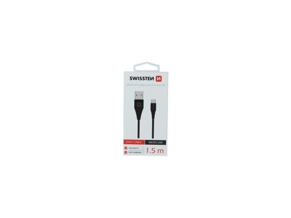 Swissten 71504301, 1,5 m, USB A, Micro-USB B, USB 3.2 Gen 1 (3.1 Gen 1), Lajittelu