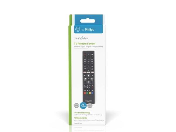Nedis TVRC45PHBK, TV, IR Kabelfri, Trykknapper, Sort