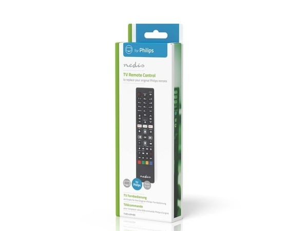 Nedis TVRC45PHBK, TV, IR Kabelfri, Trykknapper, Sort