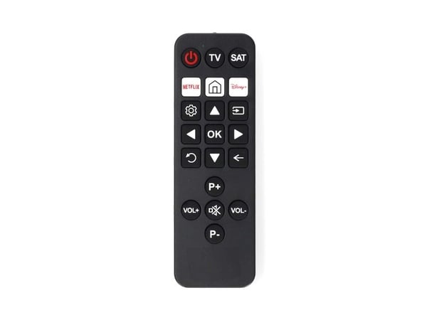Nedis TVRC23SNBK, TV, IR Kabelfri, Trykknapper, Sort