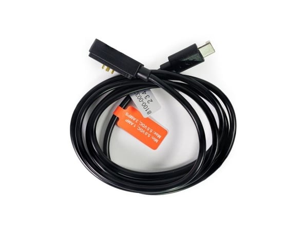 Socket Mobile AC4260-3319, Latauskaapeli, musta, USB C, 4-pin, Suora, Kulmikas