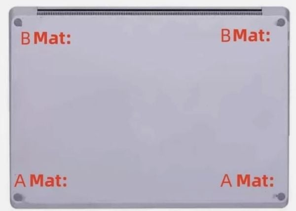 CoreParts MSPP7001B, Føtter, Microsoft, MicroSoft Surface Laptop 3/4/5Gen
