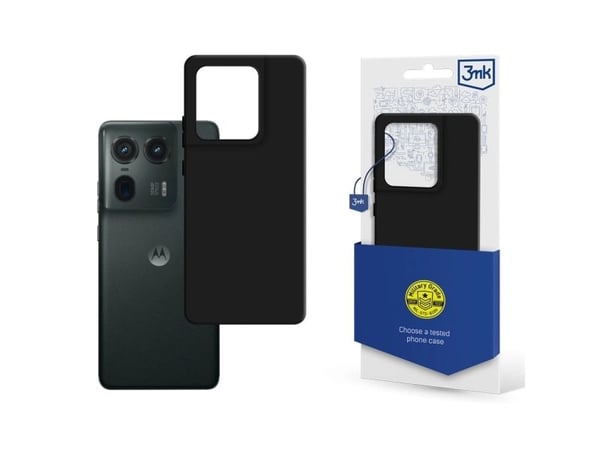 3MK Matt veske, deksel, Motorola, Moto Edge 50 Ultra, 17 cm (6,7"), sort