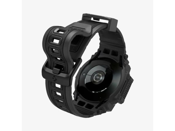 Spigen Rugged Armor Pro, Band, SmartWatch, Sort, Samsung, Galaxy Watch 7 (44mm), Termoplastisk polyuretan (TPU)