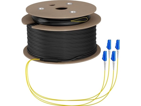 EFB Elektronik O8303S130OS2, 130 m, U-DQ(ZN) BH, OS2, 4x LC, 4x LC
