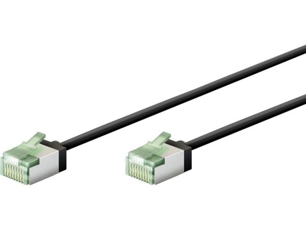 Goobay 74351, 0,25 m, Cat8.1, U/FTP (STP), RJ-45, RJ-45, Sort