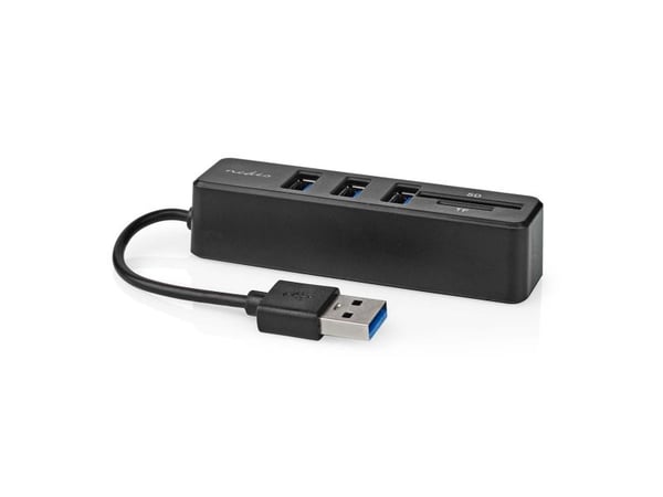 Nedis - Hubb - 3 x USB 2.0 - skrivbordsmodell