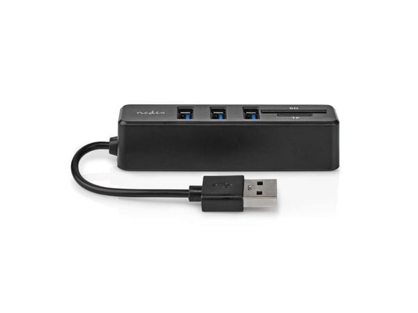 Nedis - Hubb - 3 x USB 2.0 - skrivbordsmodell